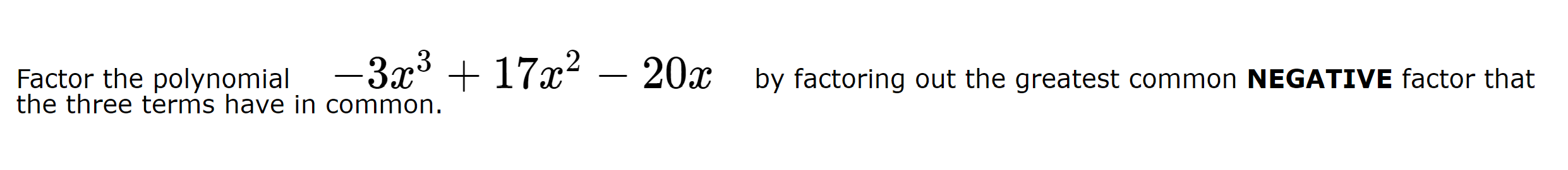 factor the polynomial x 3 4x 2 5x 20