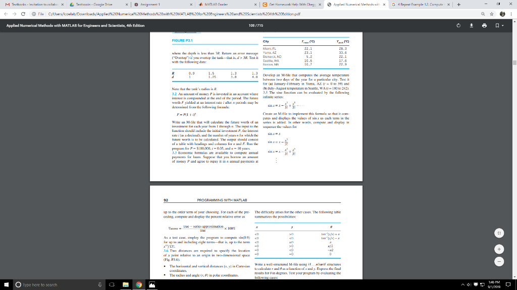 Solved Please solve 3.5 and provide matlab code to copy | Chegg.com