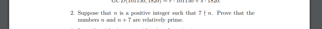 Solved 150 +8.1020. 2. Suppose that n is a positive integer | Chegg.com