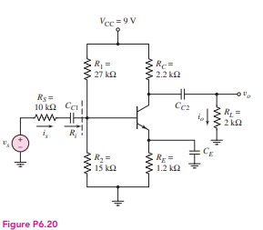 Solved Consider the circuit shown in Figure P6.20. The | Chegg.com