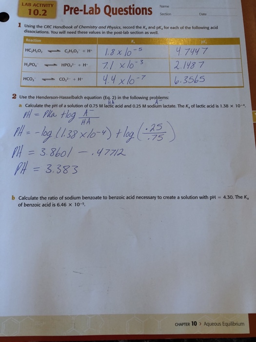 Solved 102 Pre-Lab Questions LAB ACTIVITY Date 1 Using The | Chegg.com