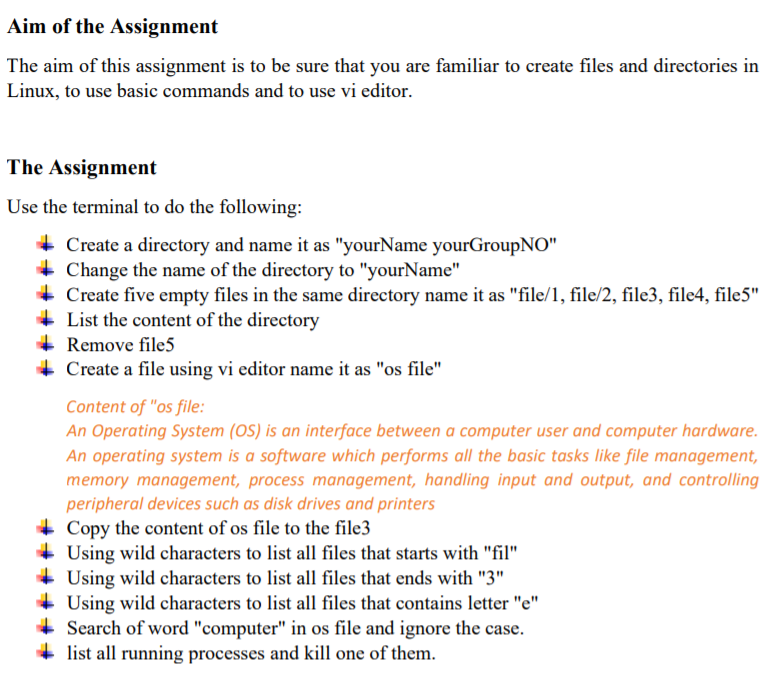 Solved Aim of the Assignment The aim of this assignment is | Chegg.com