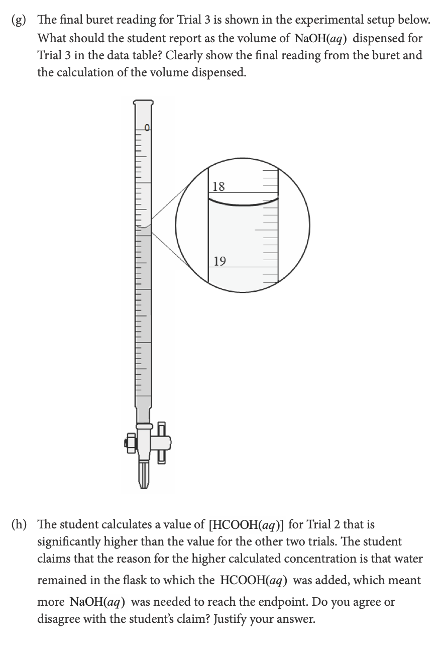 Solved At the end of the reaction, HCOOH is separated from | Chegg.com
