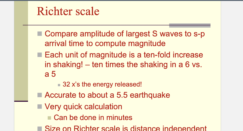 richter scale