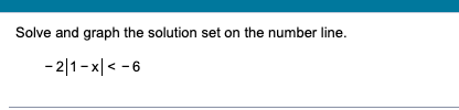 number line solution set