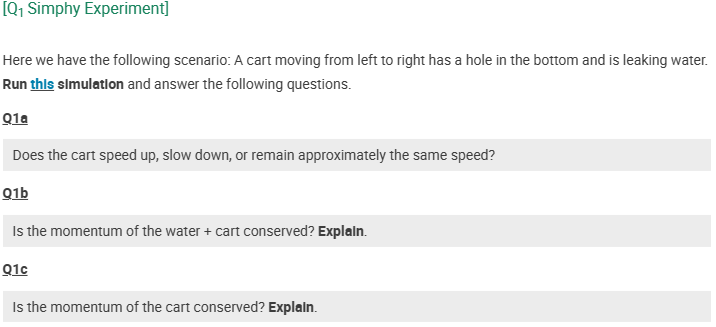 Solved Here we have the following scenario: A cart moving | Chegg.com