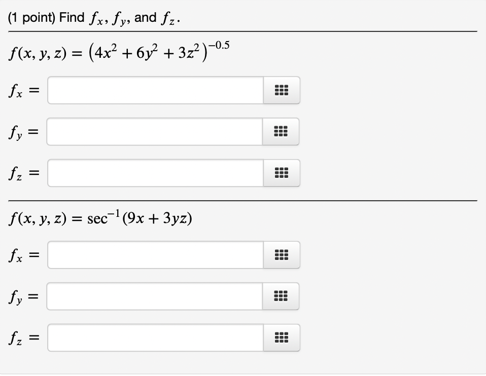 Solved Point Find Fx Fy And Fz Chegg Com