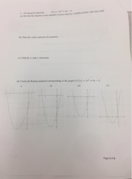 Solved 3. For the given function fx)-x-3TvG ta) Rewrite the | Chegg.com