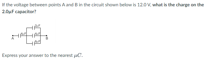 Solved If the voltage between points A and B in the circuit | Chegg.com