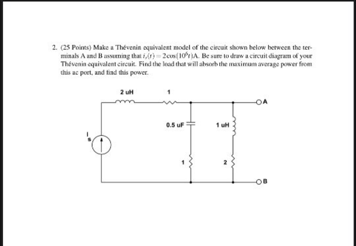 Solved 1. (25 Points) In the circuit shown below, the switch | Chegg.com