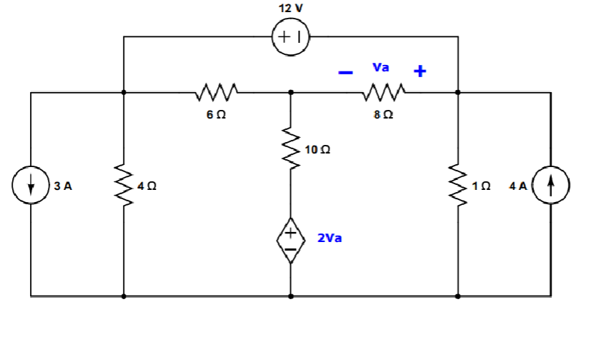 Solved Use nodal analysis to find the value of Va | Chegg.com