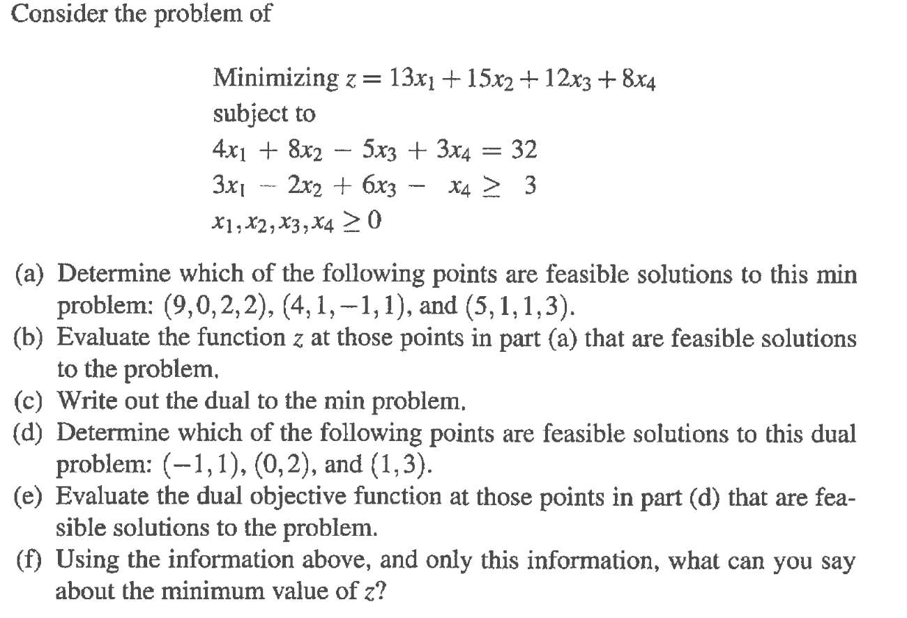 Consider The Problem Of Minimizing | Chegg.com