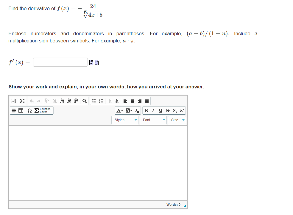 solved-find-the-derivative-of-f-x-64x-524-enclose-chegg
