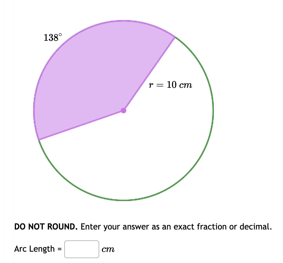 Solved DO NOT ROUND. Enter your answer as an exact fraction | Chegg.com