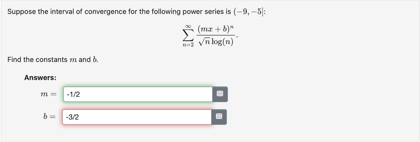 Solved Suppose The Interval Of Convergence For The Following