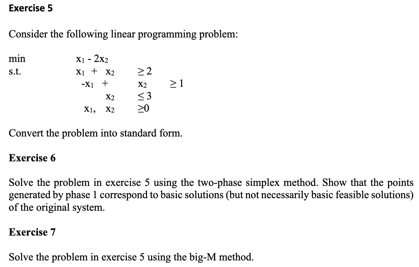 Solved Consider The Following Linear Programming Problem: | Chegg.com