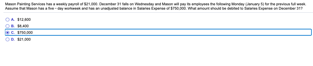 Solved Mason Painting Services Has A Weekly Payroll Chegg