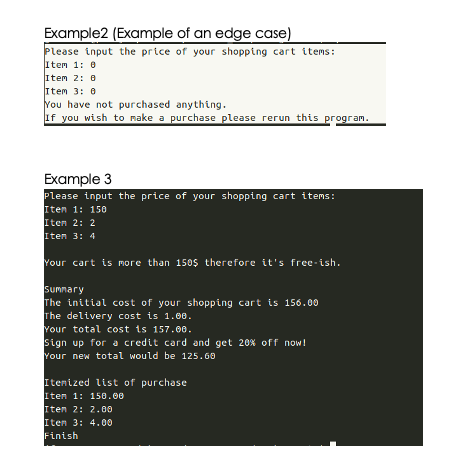Solved Example Input/Output Description Sample input and | Chegg.com