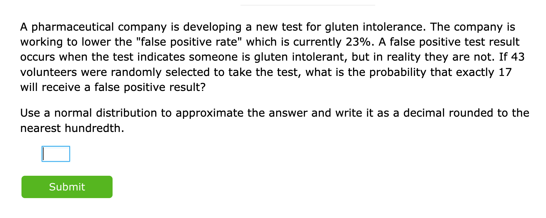 Solved A Pharmaceutical Company Is Developing A New Test For | Chegg.com