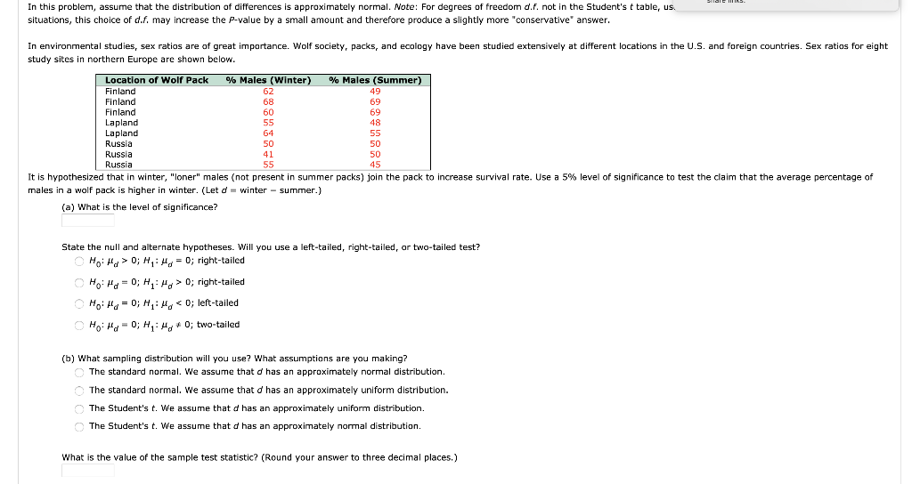Solved In this problem, assume that the distribution of | Chegg.com