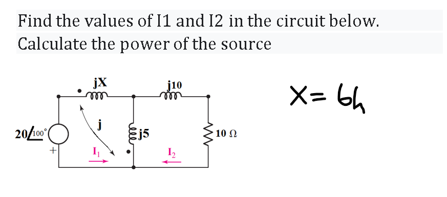 Solved Find the values of 11 and 12 in the circuit below. | Chegg.com