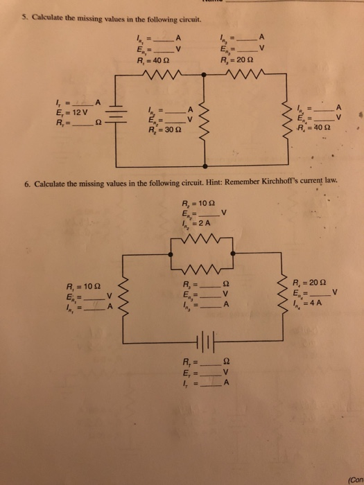 Solved 5. Calculate the missing values in the following | Chegg.com