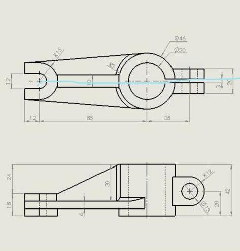 Solved draw a cross-sectional view from the specified | Chegg.com