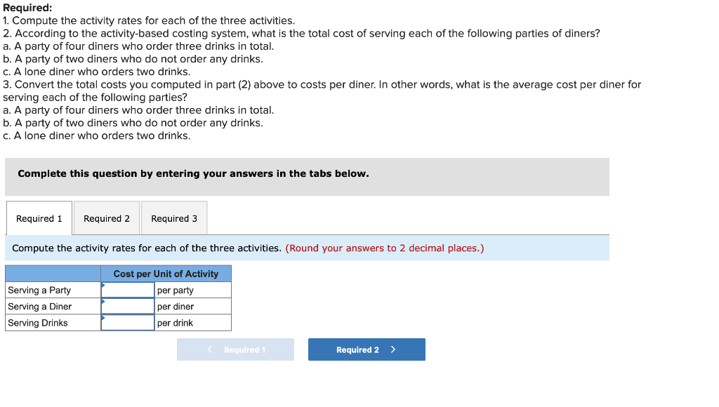 Solved Problem 4-14 Compute and Use Activity Rates to | Chegg.com