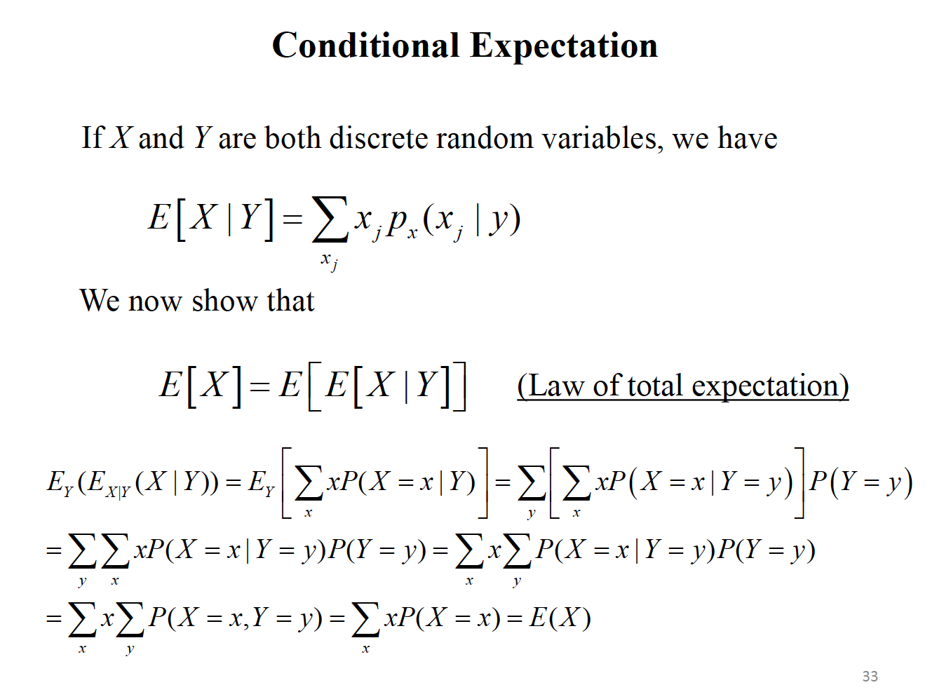 Solved Conditional Expectation If X And Y Are Both Discre Chegg Com
