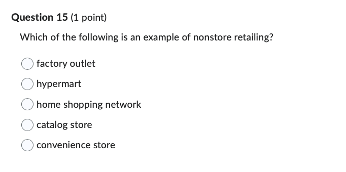 solved-which-of-the-following-is-an-example-of-nonstore-chegg