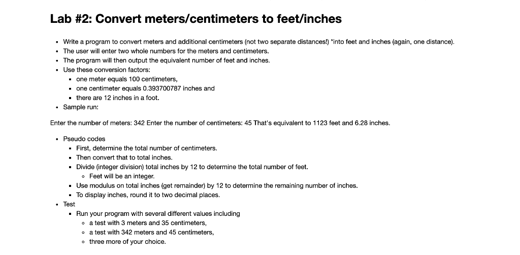 convert 4 feet 10 inches to meters and centimeters