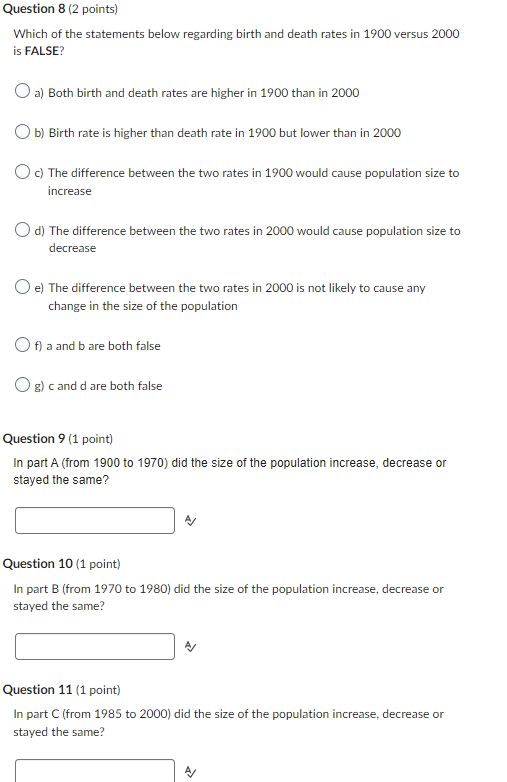 human population growth assignment answer key