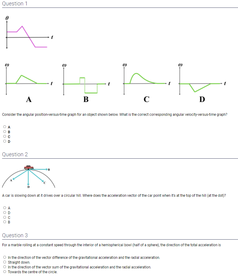 Solved Question 1 A h PEARE Consider the angular | Chegg.com