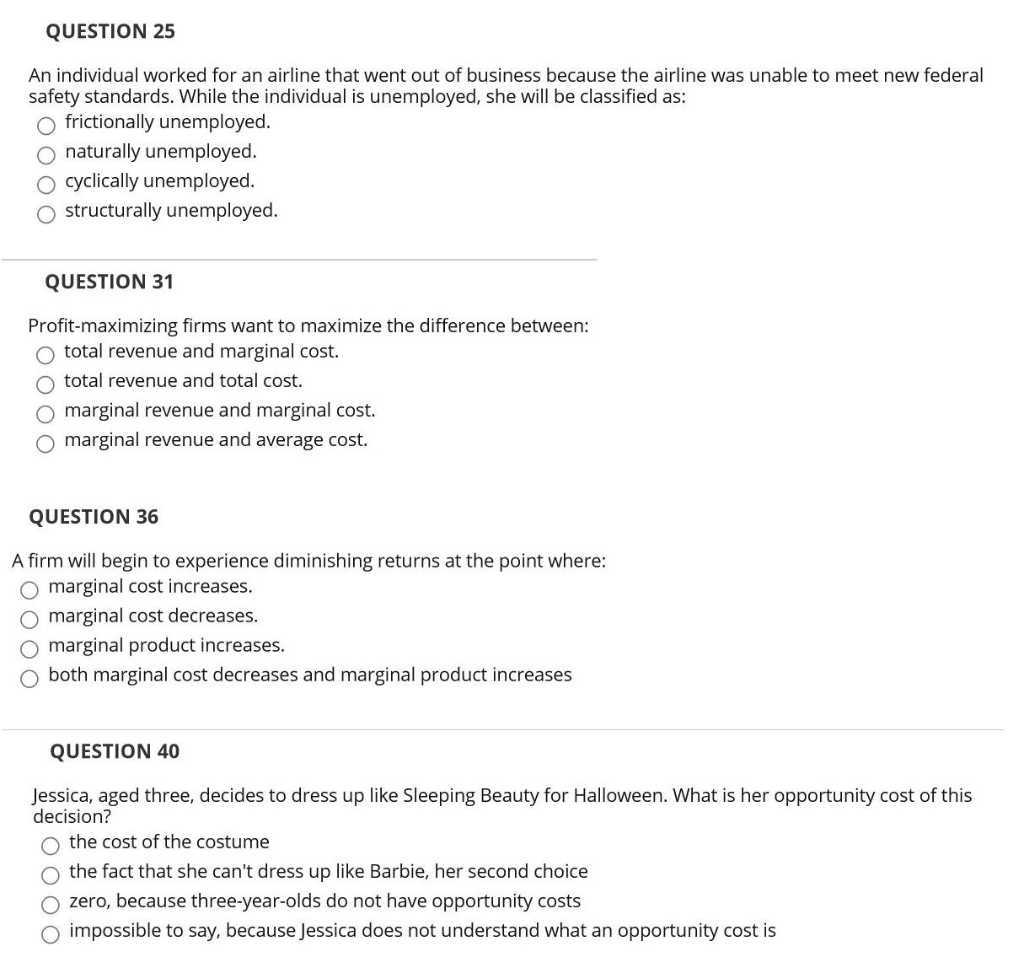 Solved QUESTION 25 An individual worked for an airline that | Chegg.com