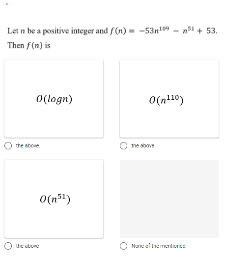 Solved n51 + 53. Let n be a positive integer and f(n) = | Chegg.com