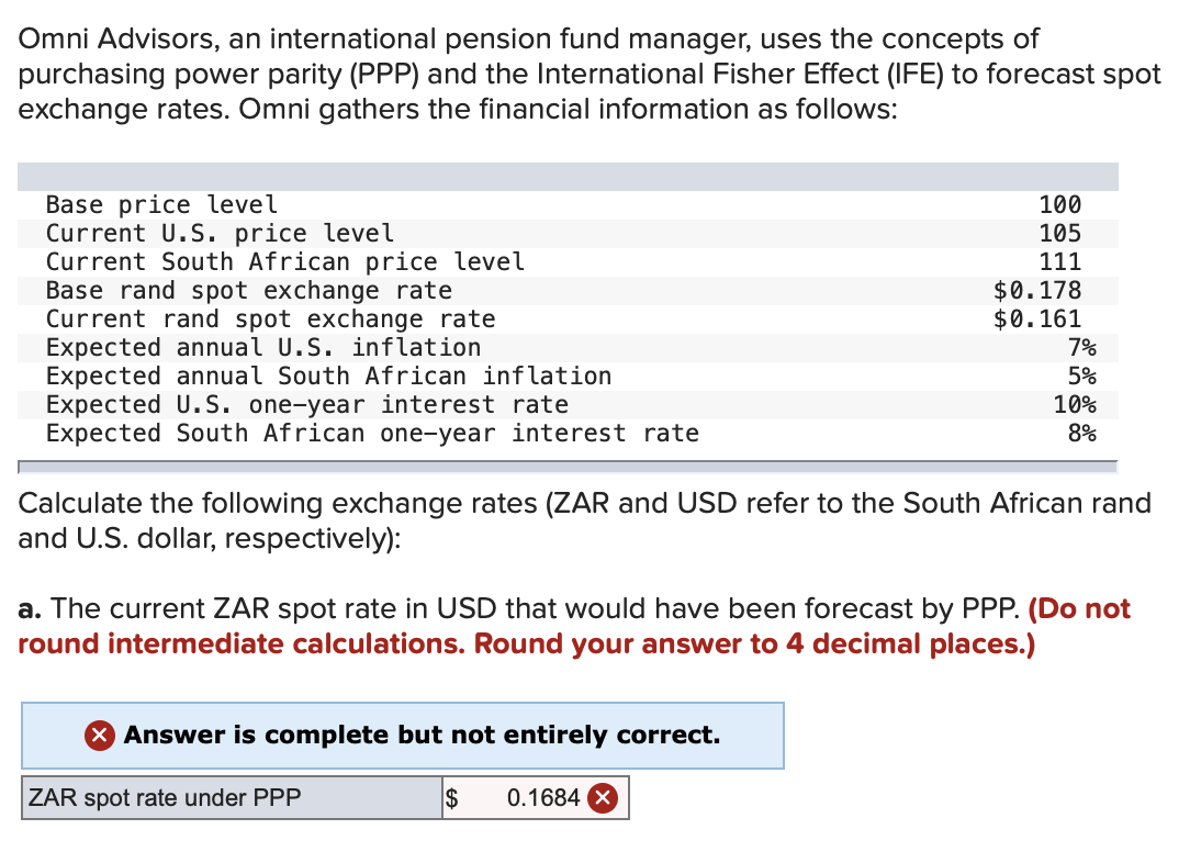 Solved Omni Advisors, an international pension fund manager,