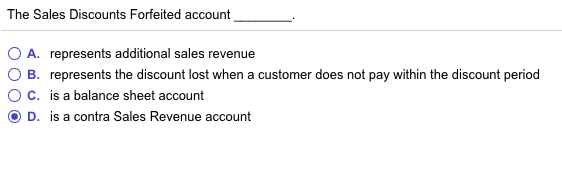 solved-the-sales-discounts-forfeited-account-o-a-represents-chegg