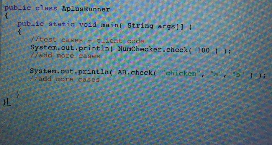Solved Lab Description: Write a program to see if a string | Chegg.com