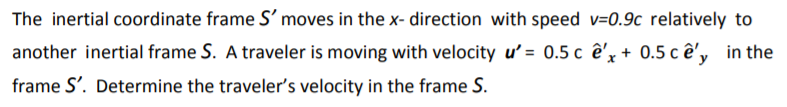 Solved The Inertial Coordinate Frame S Moves In The X D Chegg Com