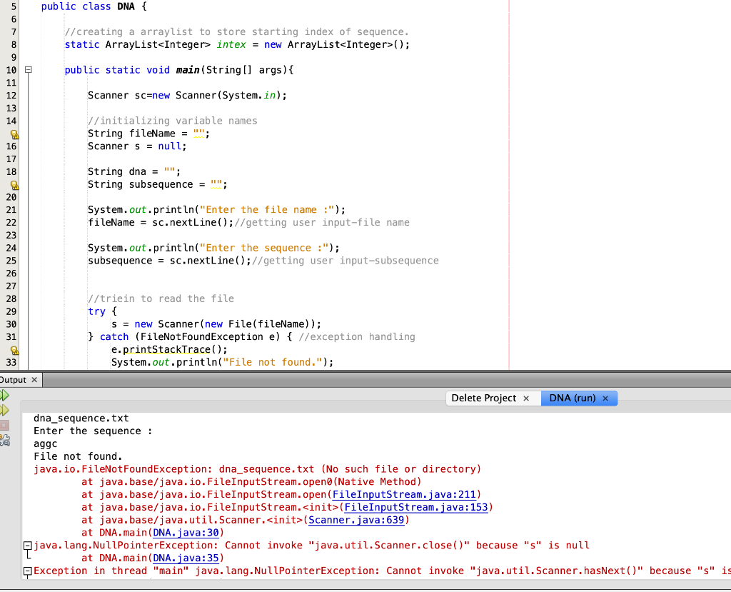 Solved this is the project I’m working on but if I run the | Chegg.com