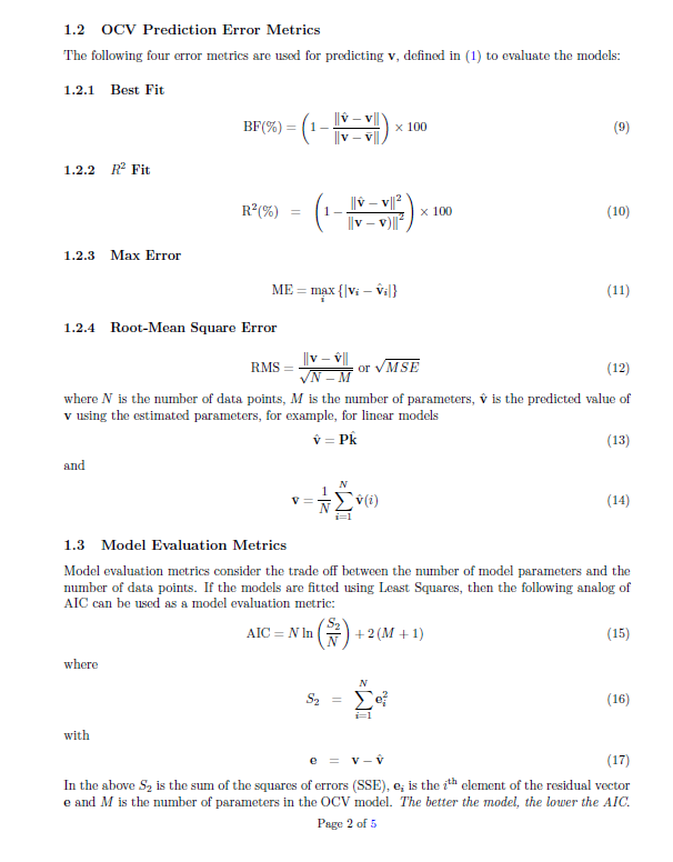 1 OCV Modeling The open circuit voltage (OCV) of a | Chegg.com