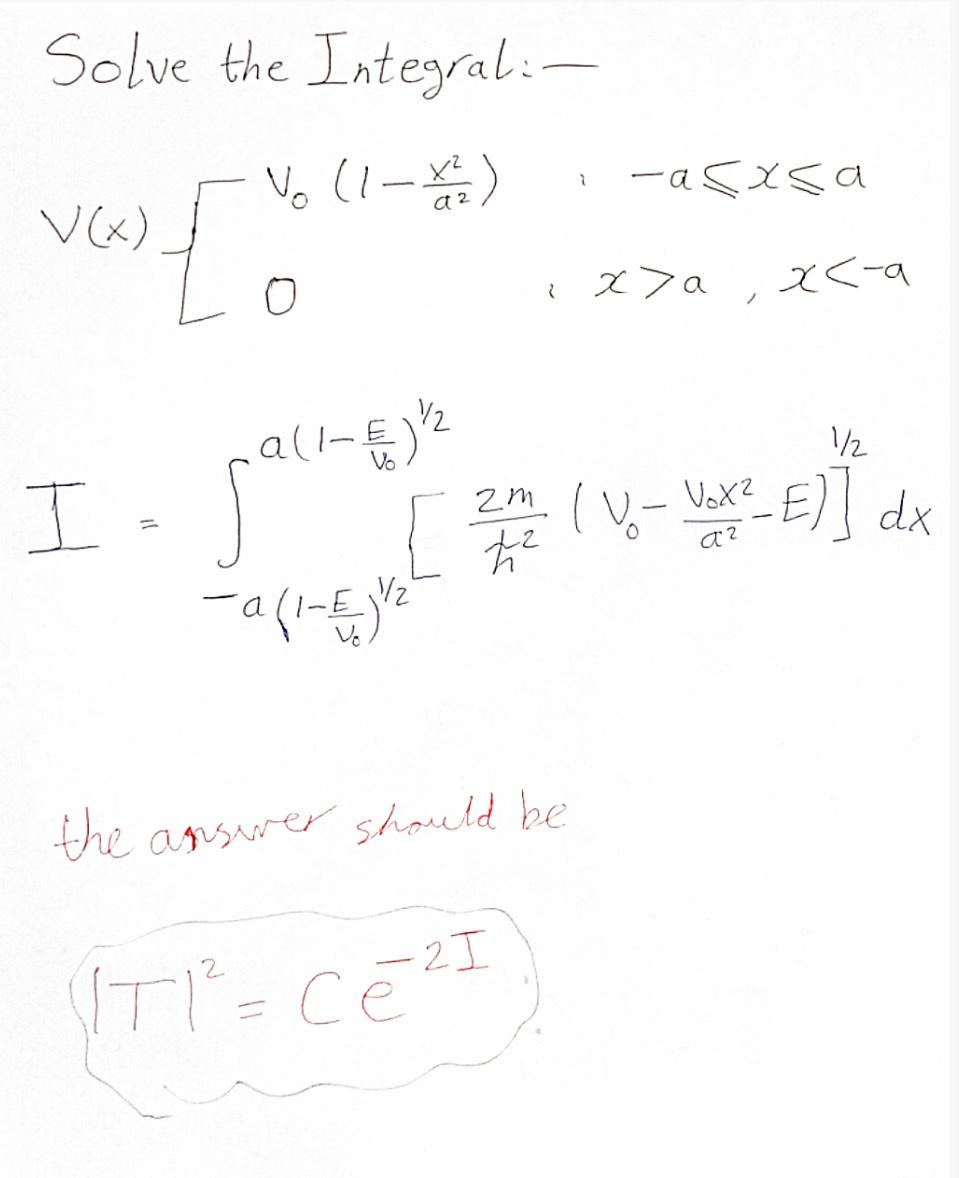 Solved Please solve the integral step by step and the final | Chegg.com