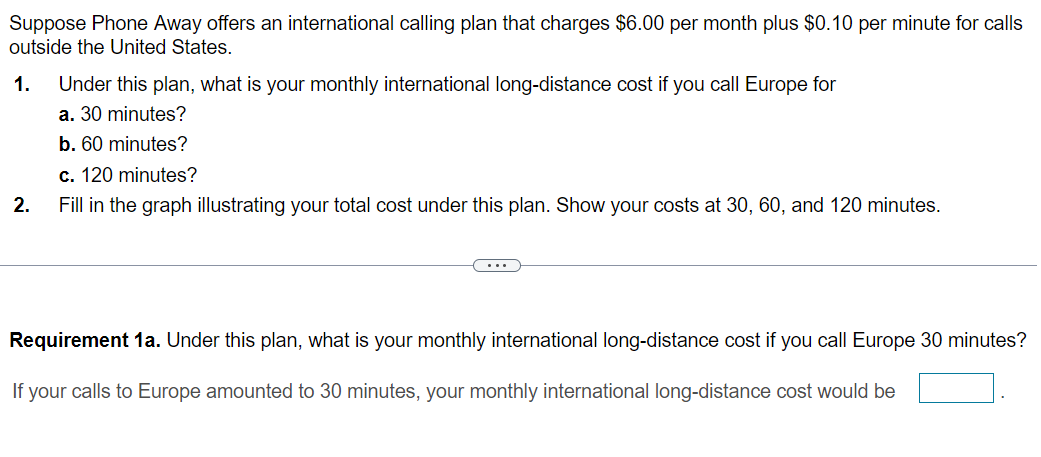 Solved Suppose Phone Away offers an international calling | Chegg.com