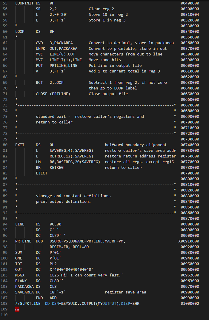 1. Upload the sample to your PDS IBM dataset JCL as