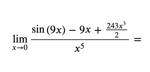 Solved Compute the limit by substituting the Maclaurin | Chegg.com