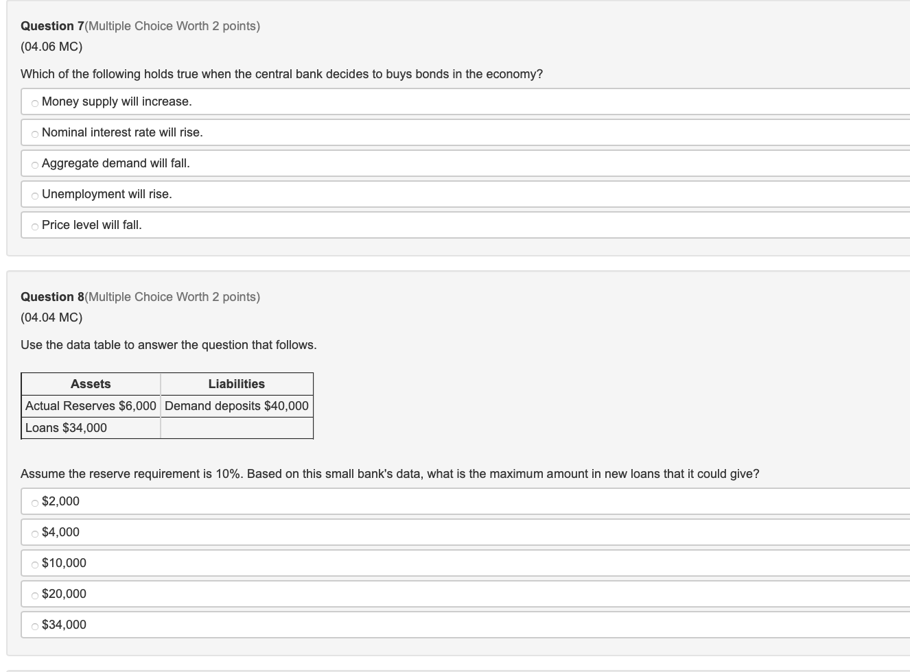 Solved Question 1(Multiple Choice Worth 2 Points) (04.05MC) | Chegg.com