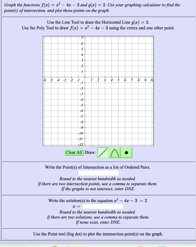 Solved Graph The Functions F X X2 4x 3 And G 2 Chegg Com