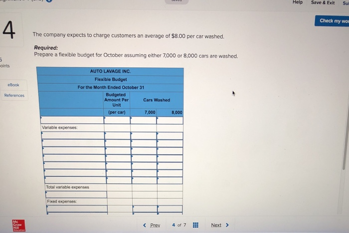 Solved Help Save & Exit Submit Check my work Exercise 9-8 | Chegg.com