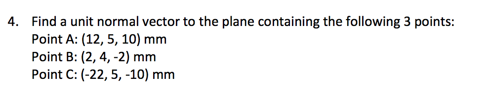 Solved Find a unit normal vector to the plane containing the | Chegg.com