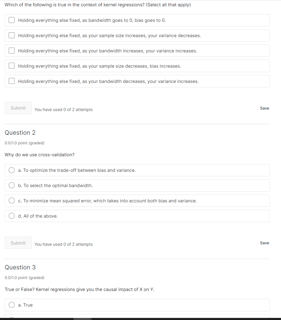 Solved Question 1 O points possible (ungraded) Which of | Chegg.com